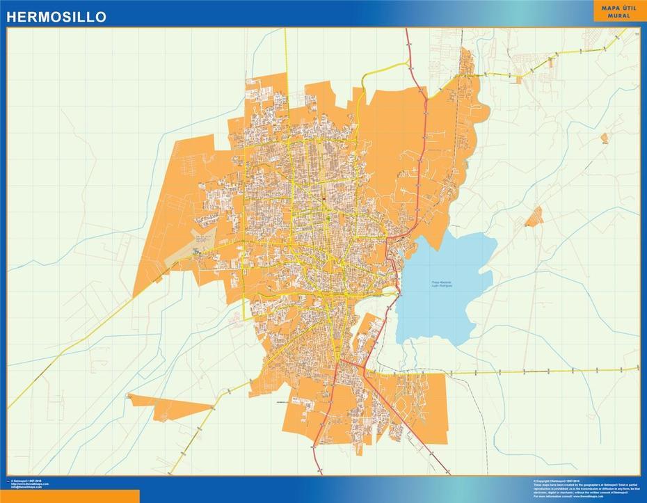 Mapa Hermosillo | Vector World Maps, Hermosillo, Mexico, La Piedad Michoacan Mexico, Sonora State Mexico