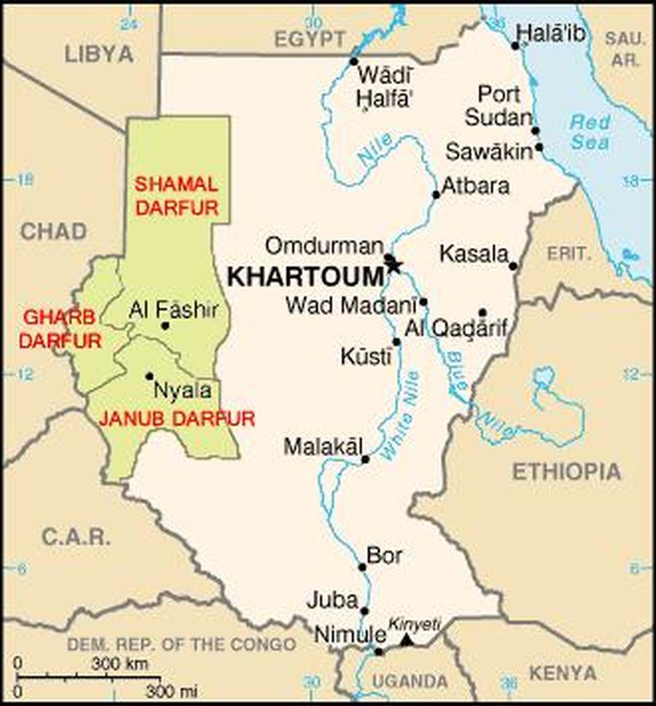 Omdurman Map, Omdurman, Sudan, Ancient Sudan, Omdurman City