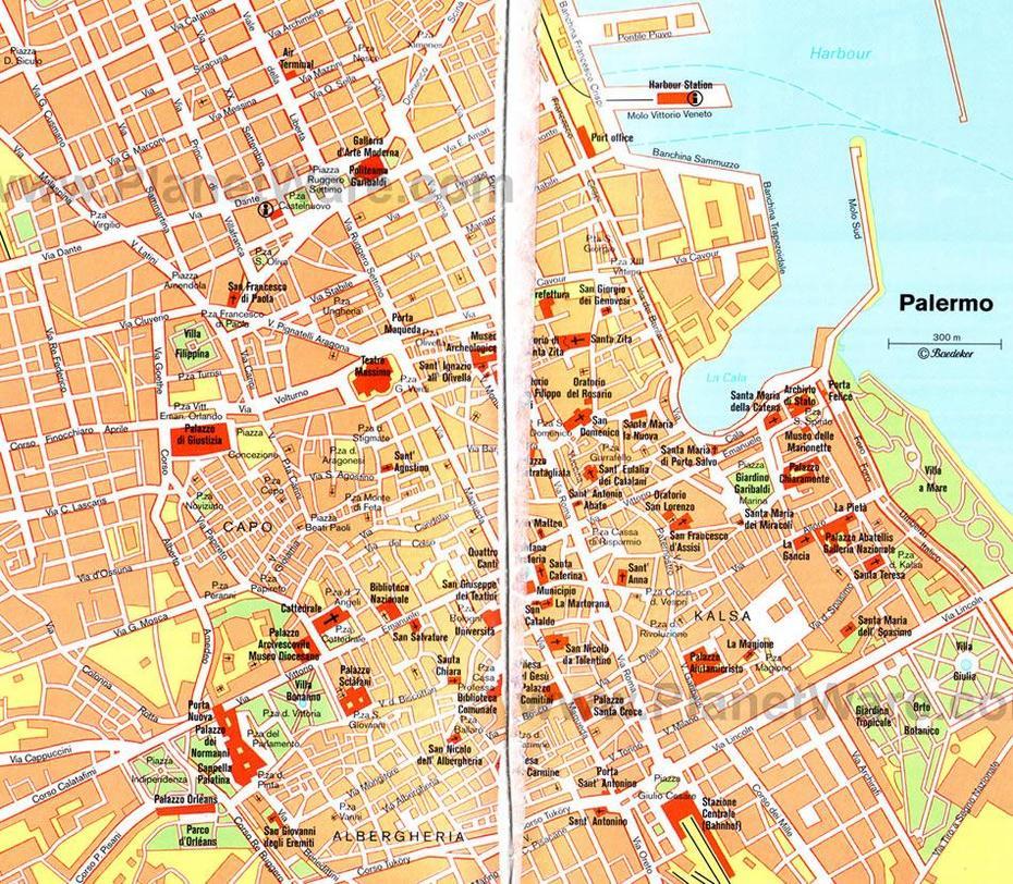 Palermo Map, Palermo, Italy, Palermo Airport, Palermo Italy Streets