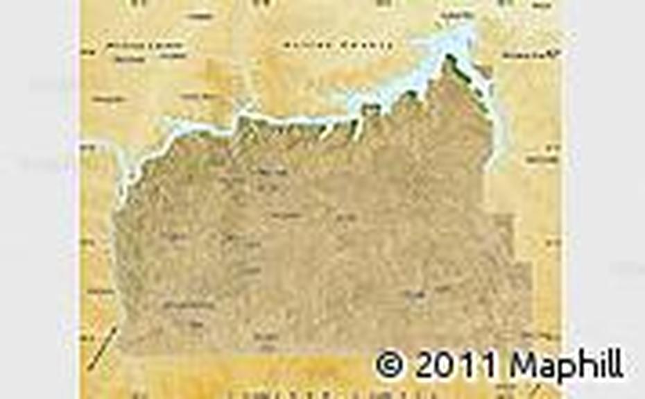 Satellite Map Of Garfield County, Garfield, United States, United States  Color, United States  With City