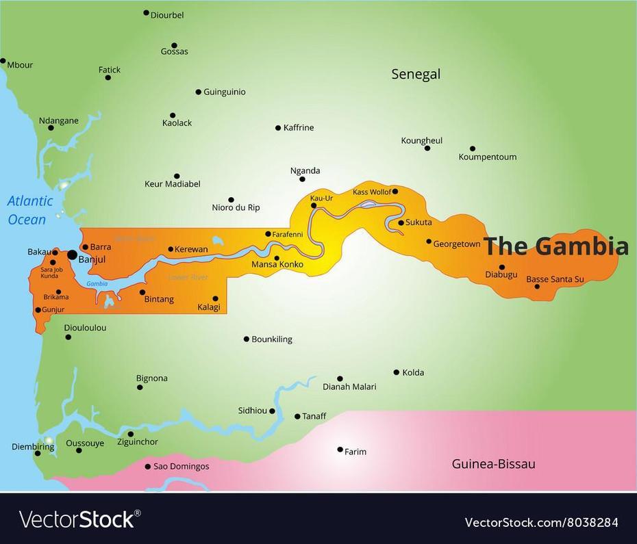 28 Gambia On The Map – Online Map Around The World, Sareh Mowndeh, The Gambia, Gambia River, Gambia Flag