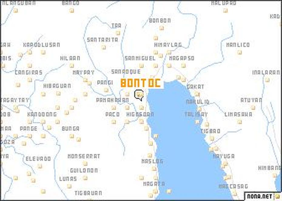 Bontoc (Philippines) Map – Nona, Bontoc, Philippines, Bontoc Tribe Philippines, Banaue Philippines