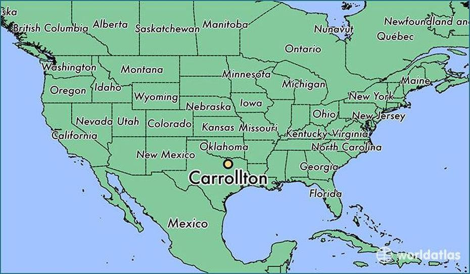 Where Is Carrollton, Tx? / Carrollton, Texas Map – Worldatlas, Carrollton, United States, Carrollton Ga, Warrior Alabama