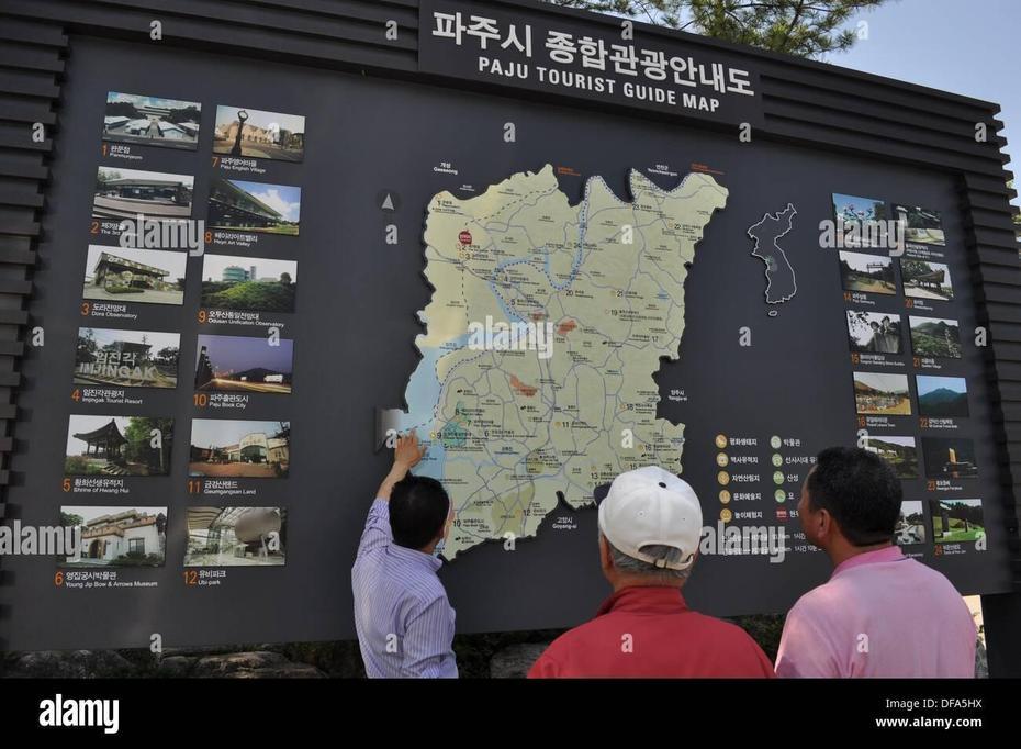 Dmz Zone (South Korea): Map Of The Paju Region By The Dmz Museum In …, Paju, South Korea, South Korea Capital, Seoul Subway  English
