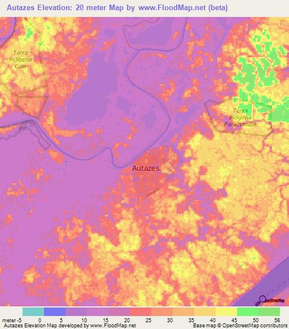 Elevation Of Autazes,Brazil Elevation Map, Topography, Contour, Autazes, Brazil, Autazes Brazil, Amazonas Brazil Flag