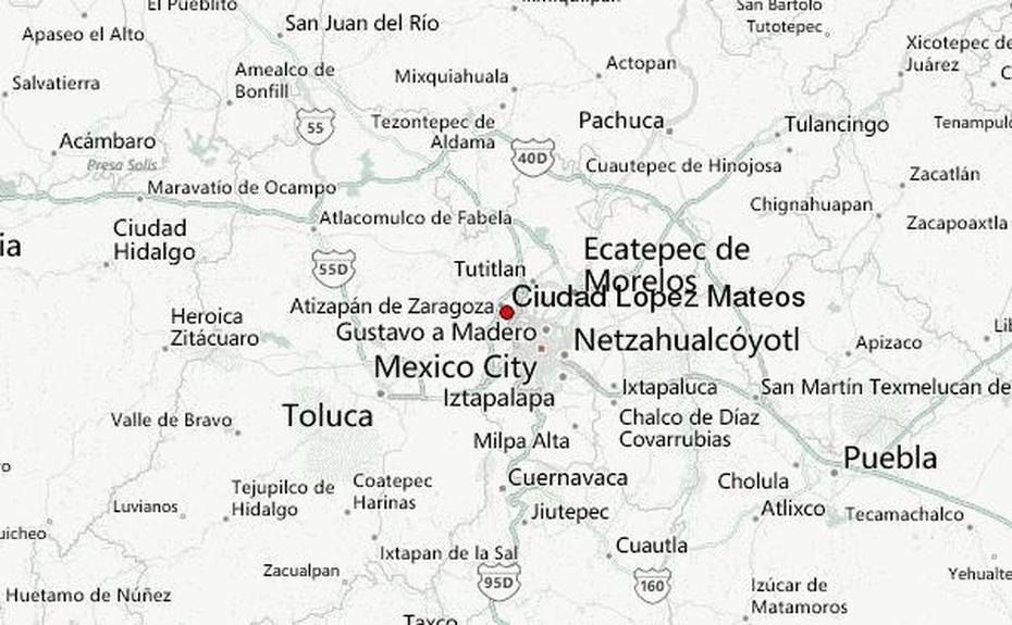 Guia Urbano De Ciudad Lopez Mateos, Ciudad López Mateos, Mexico, La A De Mexico, Morelos Mexico