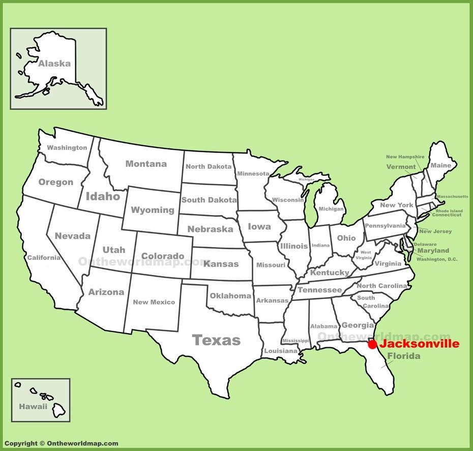 Jacksonville Location On The U.S. Map, Jacksonville, United States, Jacksonville Landing Florida, Jacksonville Marinas