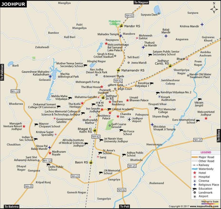 Jodhpur City Map | City Map, Map, Jodhpur, Jodhpur, India, Jodhpur Photos, Jodhpur Rajasthan India