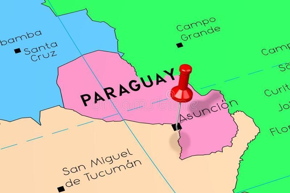 Mapa Del Destino, Asuncion Paraguay Stock De Ilustracion – Ilustracion …, Asunción, Paraguay, Asuncion  City, Paraguay World