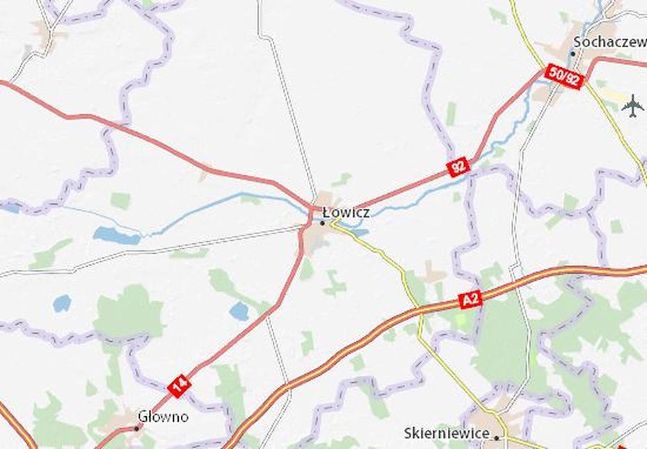 Michelin Owicz Map – Viamichelin, Łowicz, Poland, Lodzkie Poland, Poland Ww1