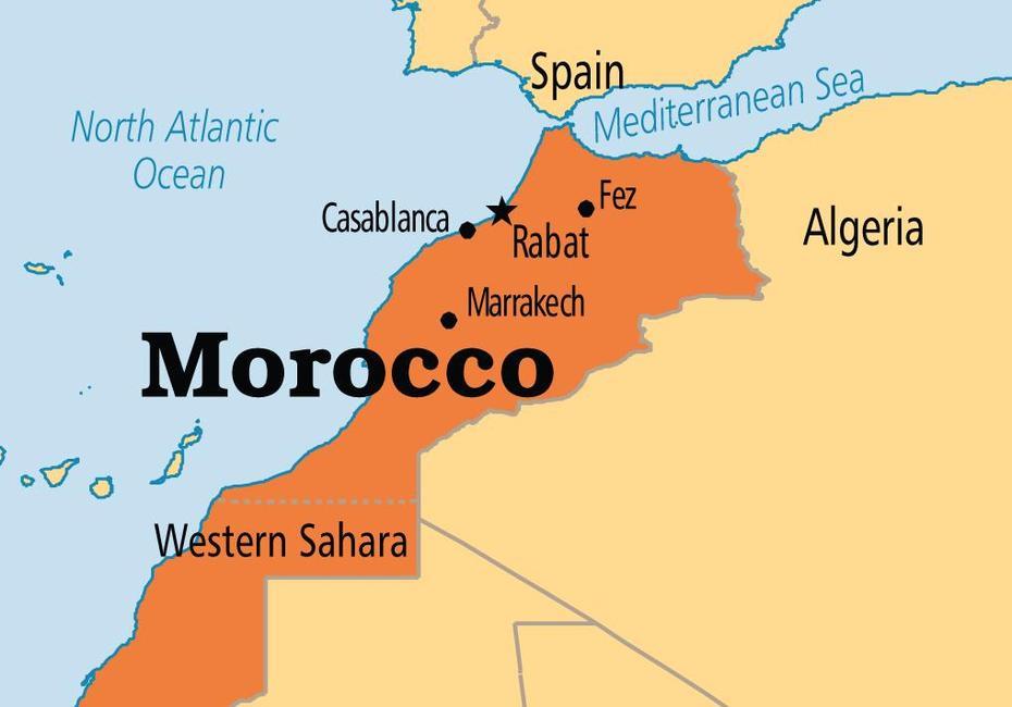 Morocco  With Cities, Morocco World, Owei Lakemfa, Bellaa, Morocco