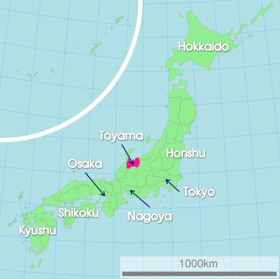 Toyama Map, Toyama, Japan, Aomori Japan, Toyama City