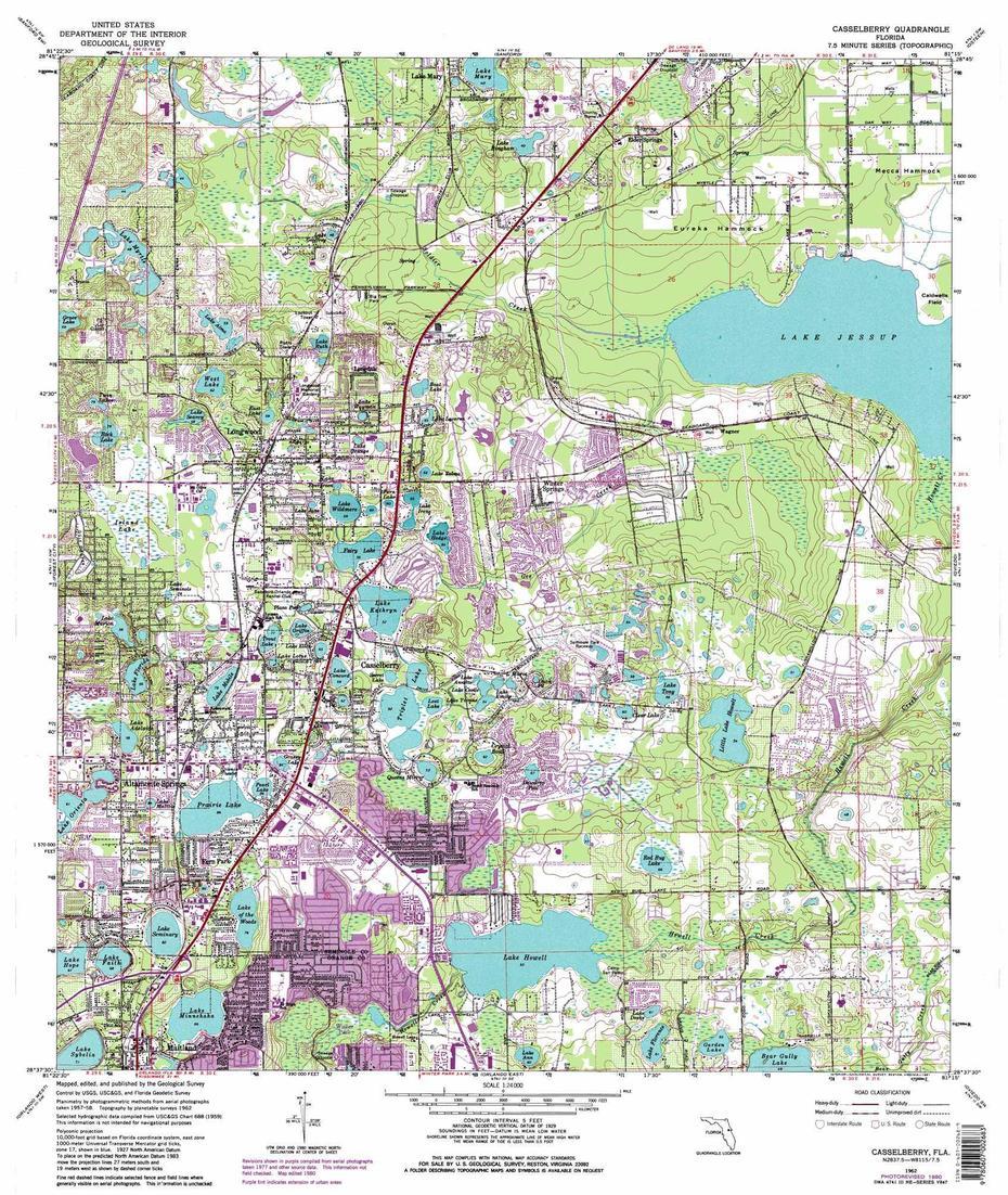 Casselberry Topographic Map, Fl – Usgs Topo Quad 28081F3, Casselberry, United States, Casselberry Zoning, Casselberry Fl 32707