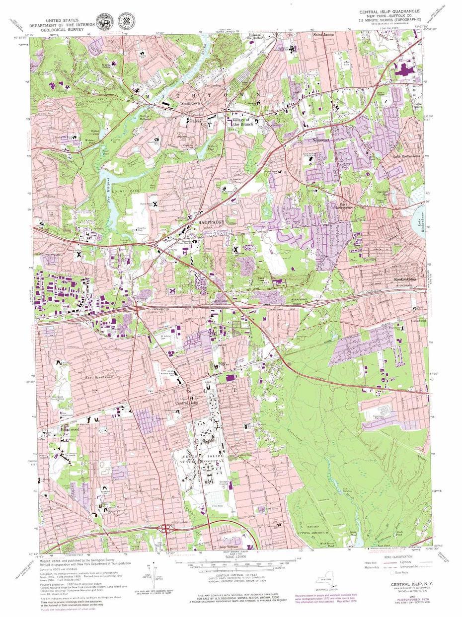 Central Islip Topographic Map, Ny – Usgs Topo Quad 40073G2, Central Islip, United States, Central Islip State Hospital, Central Islip High School