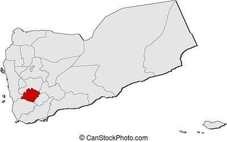 Ibb Governorate (Governorates Of Yemen, Republic Of Yemen) Map Vector …, Ibb, Yemen, Ibb City, Beautiful Yemen