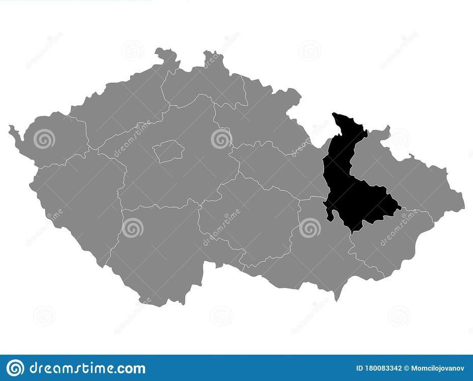 Location Map Of Olomouc Region Stock Vector – Illustration Of Plzen …, Olomouc, Czechia, Olomouc, Czechia