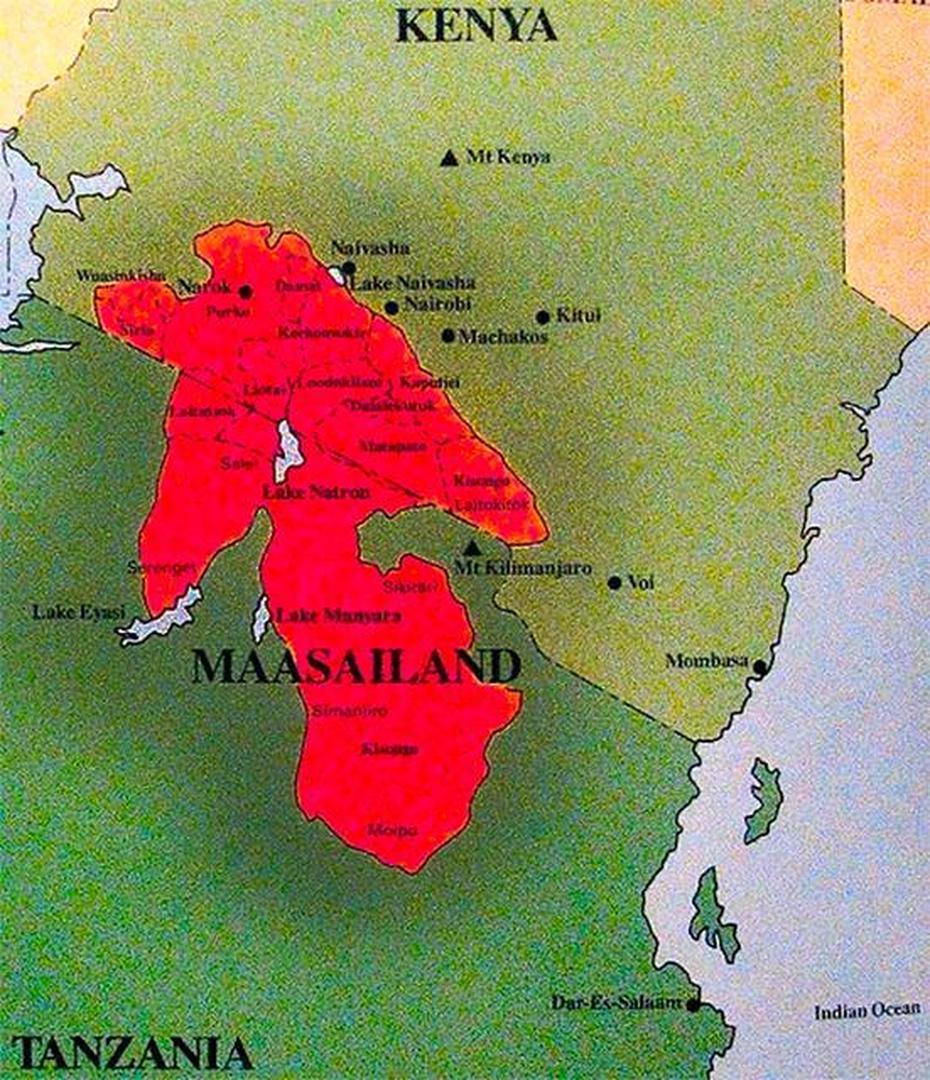 Maasai Map | Maasai Territorial Map (Wikipedia) | Robert Naso | Flickr, Masasi, Tanzania, Arusha, Iringa  Town