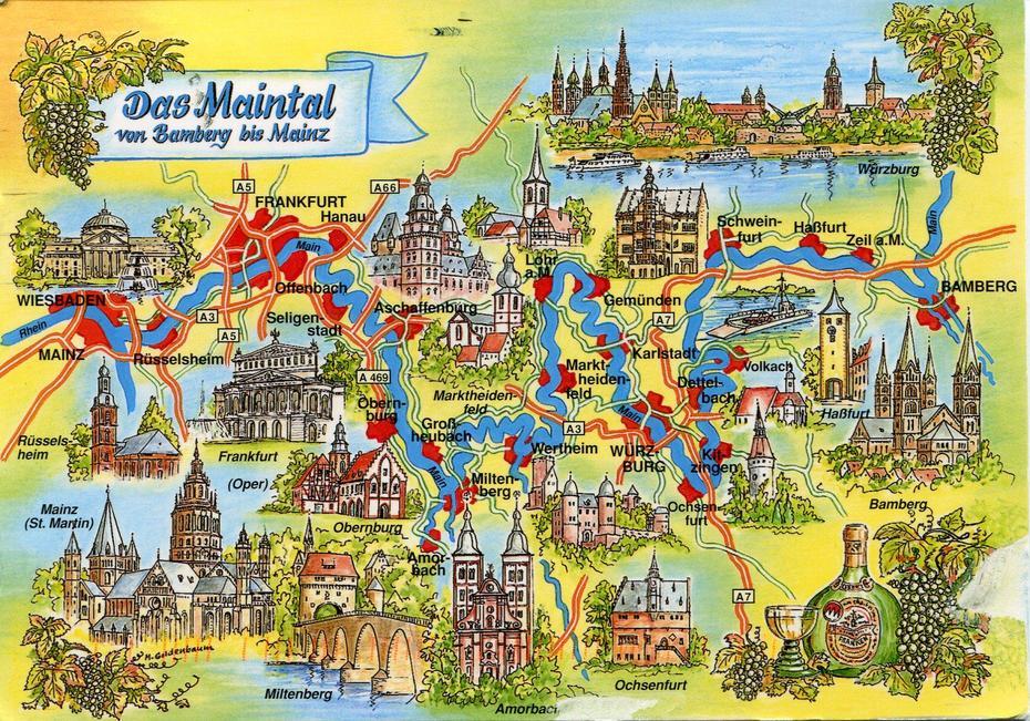 Map Of Maintal Germany | Remembering Letters And Postcards, Maintal, Germany, Hanau Germany, Main River Germany