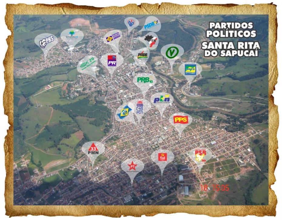 O Mapa Dos Partidos Politicos Em Santa Rita Do Sapucai | Vale …, Santa Rita Do Sapucaí, Brazil, Santa Rita Do Sapucai Mg, Foto Santa Rita