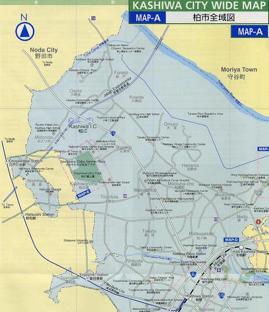 Maps, Kashiwa, Japan, Kashiwa Sato Design, Kashiwa Station