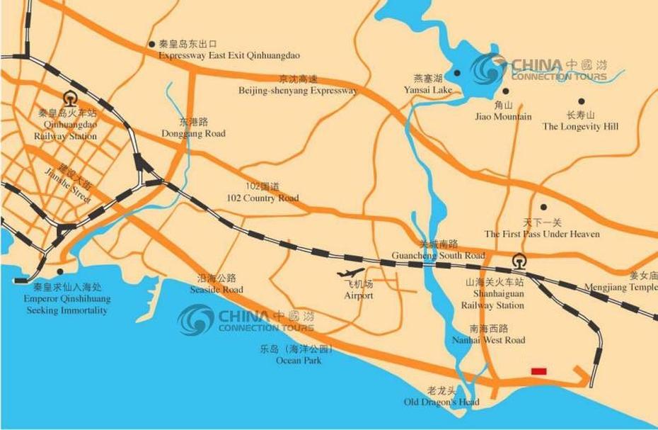 Qinhuangdao Tourist Map, China Qinhuangdao Tourist Map – Qinhuangdao …, Qinhuangdao, China, Tangshan China, Weihai China