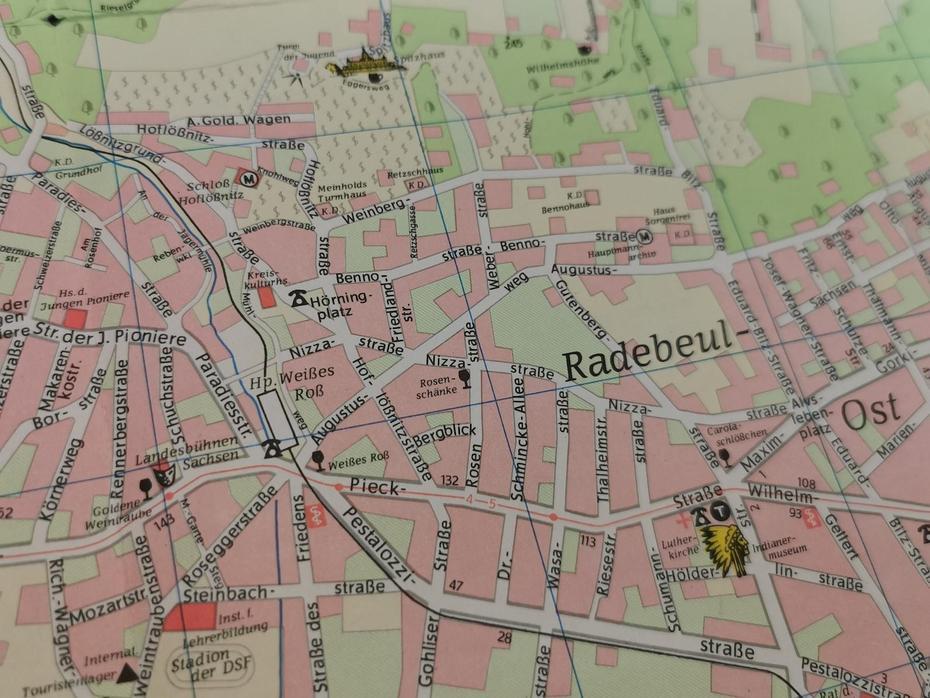 Stadtplan Der Ddr East German Map Of Radebeul 1970 | Etsy, Radebeul, Germany, Saxony Germany, Elbe River Germany