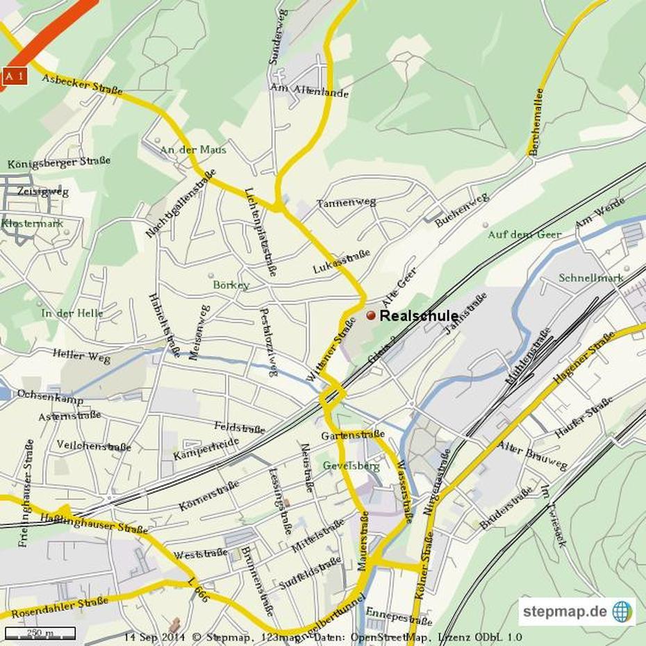 Stepmap – Gevelsberg Karte – Landkarte Fur Welt, Gevelsberg, Germany, Schweinfurt Germany, Landsberg Germany