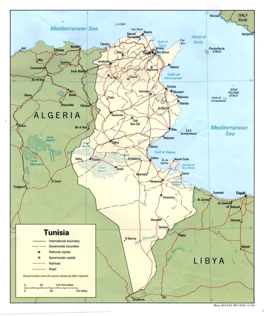 Tunisia – Maps – Ecoi, Ar Rudayyif, Tunisia, Tunisia Country, Detailed  Of Tunisia