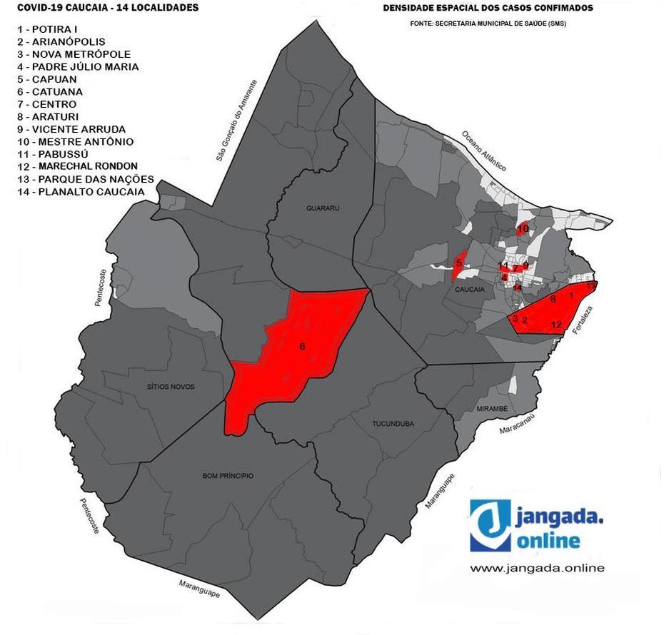 14 Bairros De Caucaia Ja Tem Casos Confirmados Do Covid-19 – Jangada.Online, Caucaia, Brazil, Rio, Brazil Capital