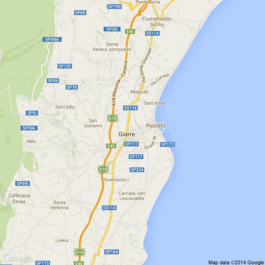 B”Foto Dallalto Delle Strade Del Comune Di Giarre Media E Alta Risoluzione”, Giarre, Italy, Riposto Italy, Catania Italy