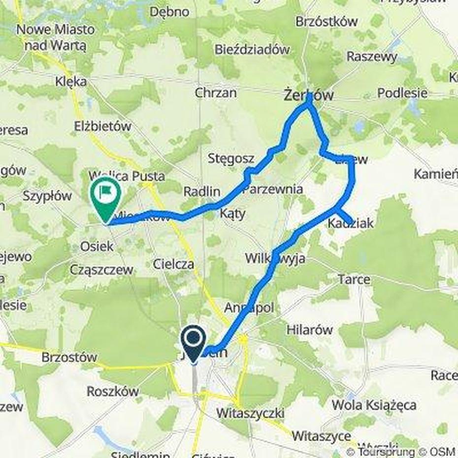 Cycling Routes And Bike Maps In And Around Jarocin | Bikemap – Your …, Jarocin, Poland, Jarocin, Poland