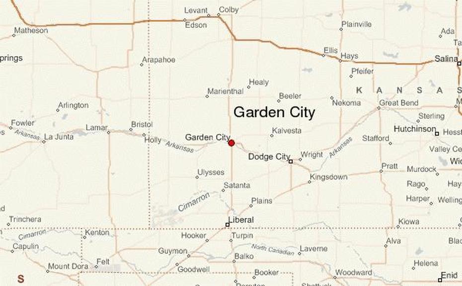 Garden City, Kansas Location Guide, Garden City, United States, United States  With Capitals Only, America