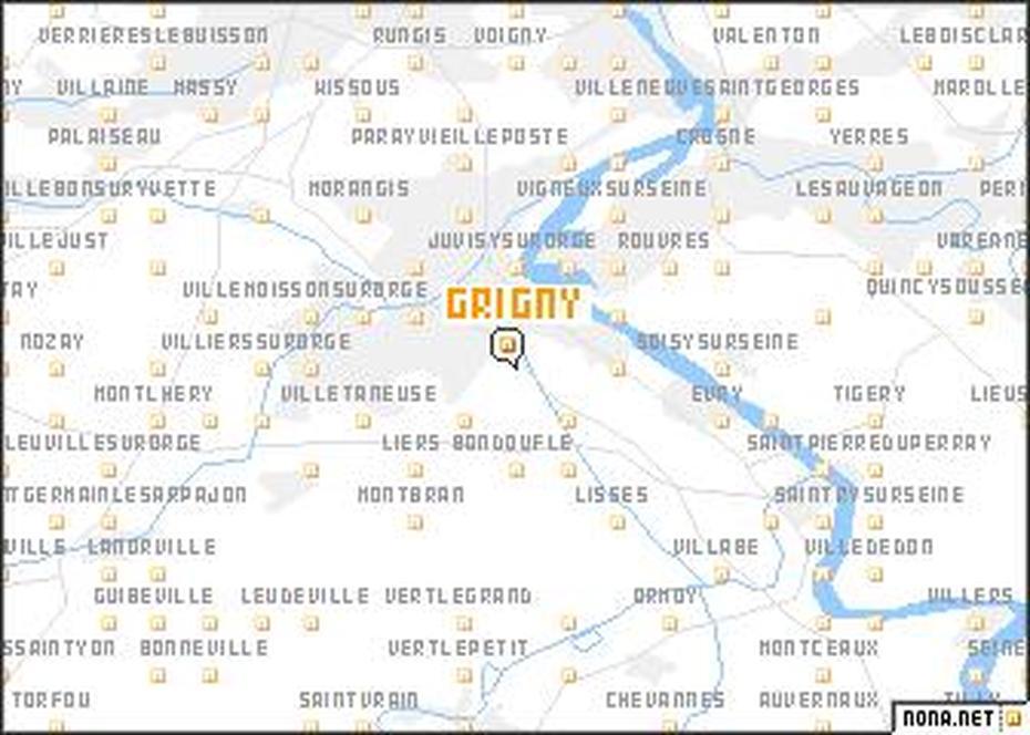 Grigny (France) Map – Nona, Grigny, France, Grigny 69520, Plan De France