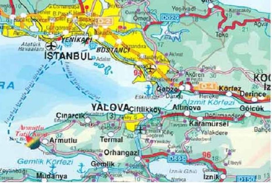 Istanbul Yalova Map, Taşova, Turkey, Yalova Termal, Aydin Turkey