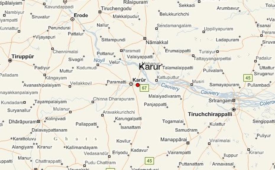 Karur City Map – Karur City Guide, Karūr, India, Karur, Karur  District