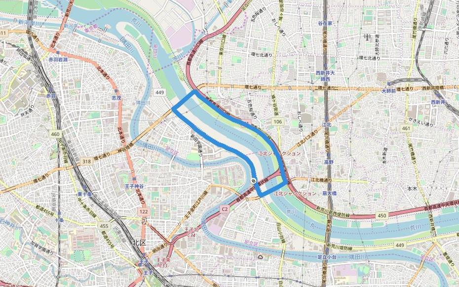 Osaka Japan, Tokyo Kita City, Running Trail, Kita-Ku, Japan