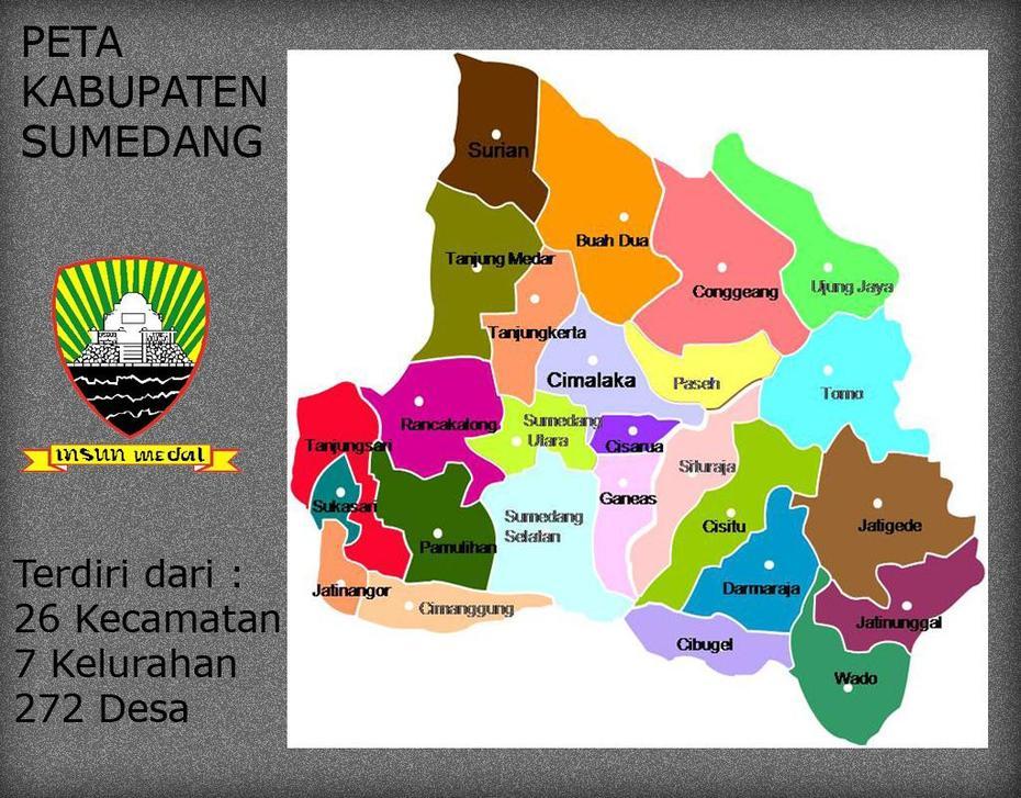 Peta Kabupaten Sumedang | Galeri Industri Sumedang, Sumedang, Indonesia, Sumedang, Indonesia