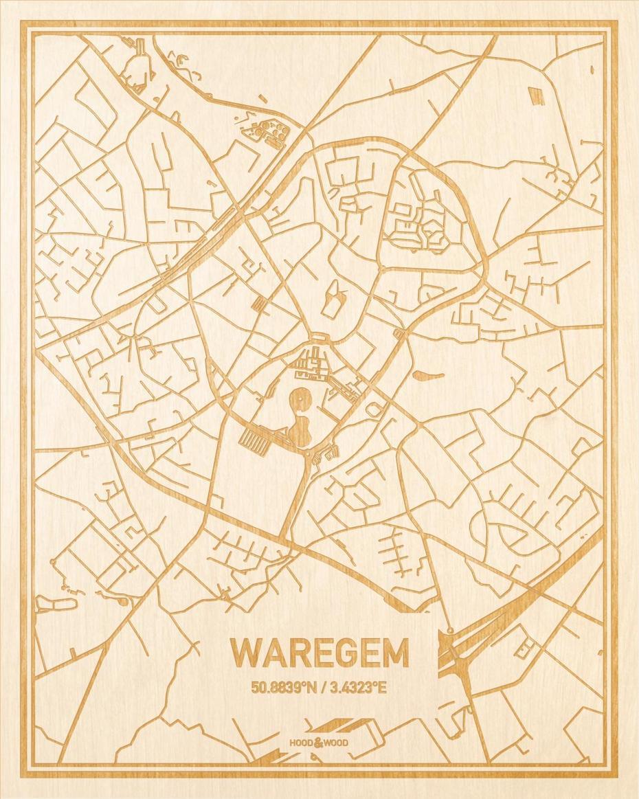 Plattegrond Waregem Centrum – Hood&Wood, Waregem, Belgium, Flanders Field American  Cemetery, Ksv Waregem