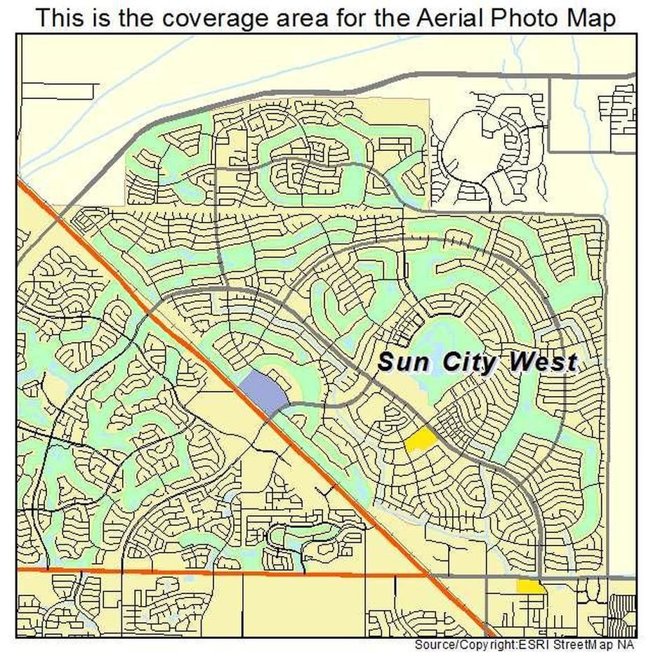 Printable Map Of Sun City West Az | Tutore – Master Of Documents, Sun City, United States, United States Temperature, United States Satellite