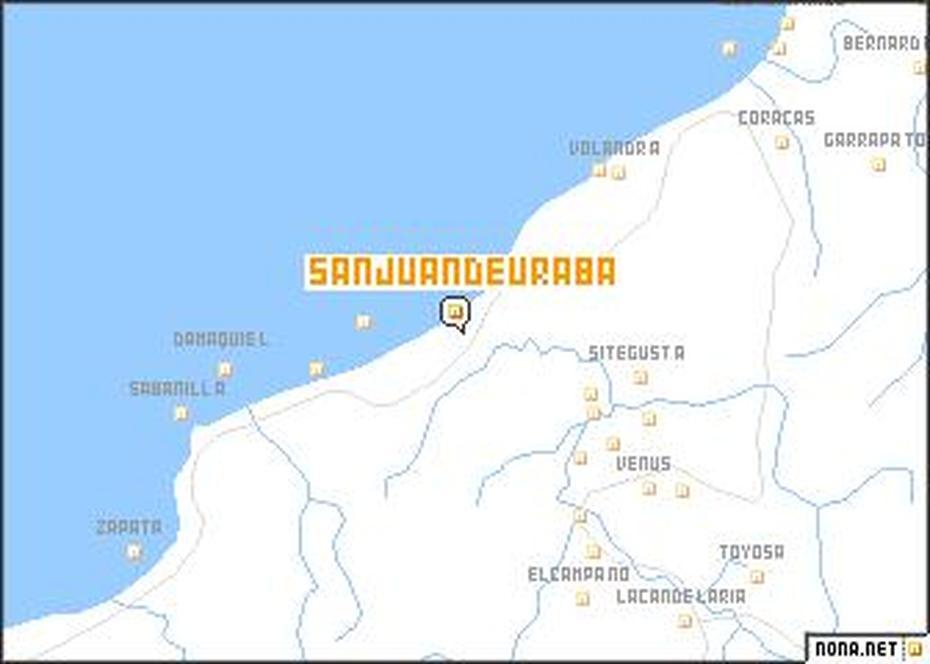 San Juan De Uraba (Colombia) Map – Nona, San Juan De Urabá, Colombia, San Juan De Urabá, Colombia