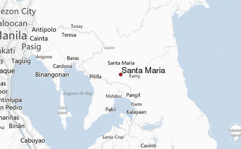 Santa Maria Bulacan, Santa Maria Ilocos Sur, Calabarzon Location, Santa Maria, Philippines