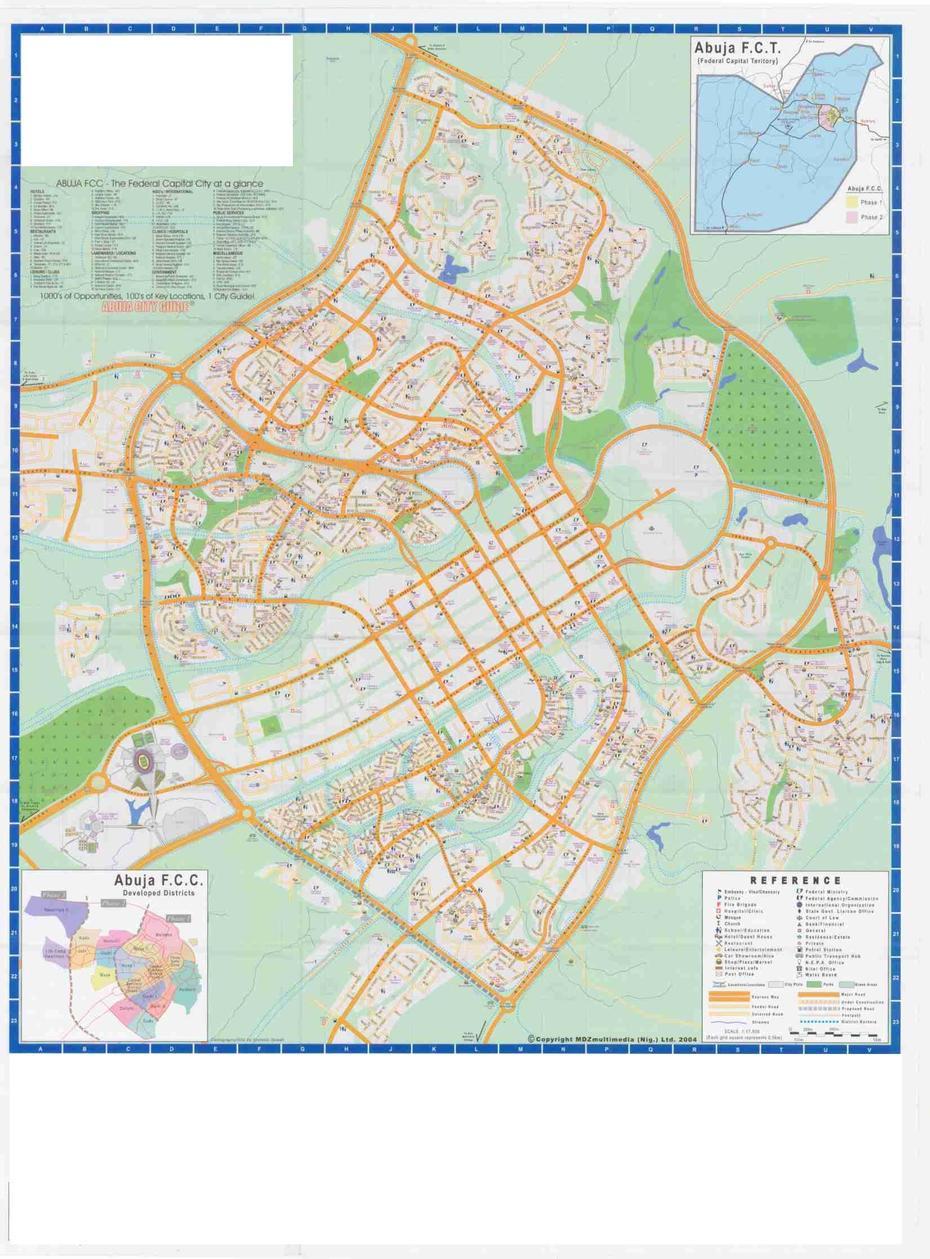 Abuja City Tourist Map – Abuja Nigeria  Mappery, Abuja, Nigeria, Fct Abuja, Nigeria  With Cities