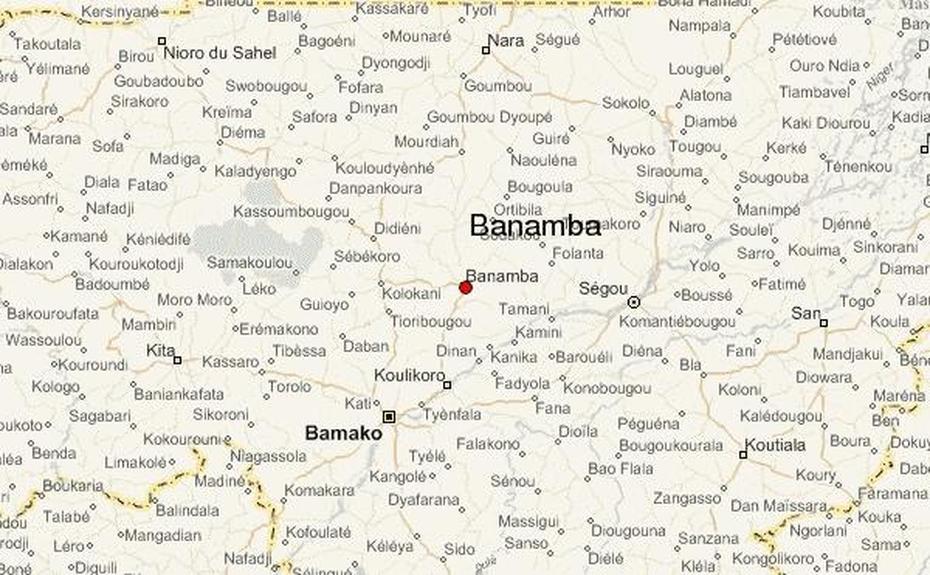 Banamba Location Guide, Banamba, Mali, Djenne Mali, Mali Outline