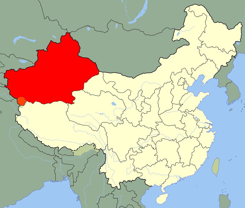 China Xinjiang Location Map  Mapsof, Wenxian Chengguanzhen, China, Communist China, Shanghai In China