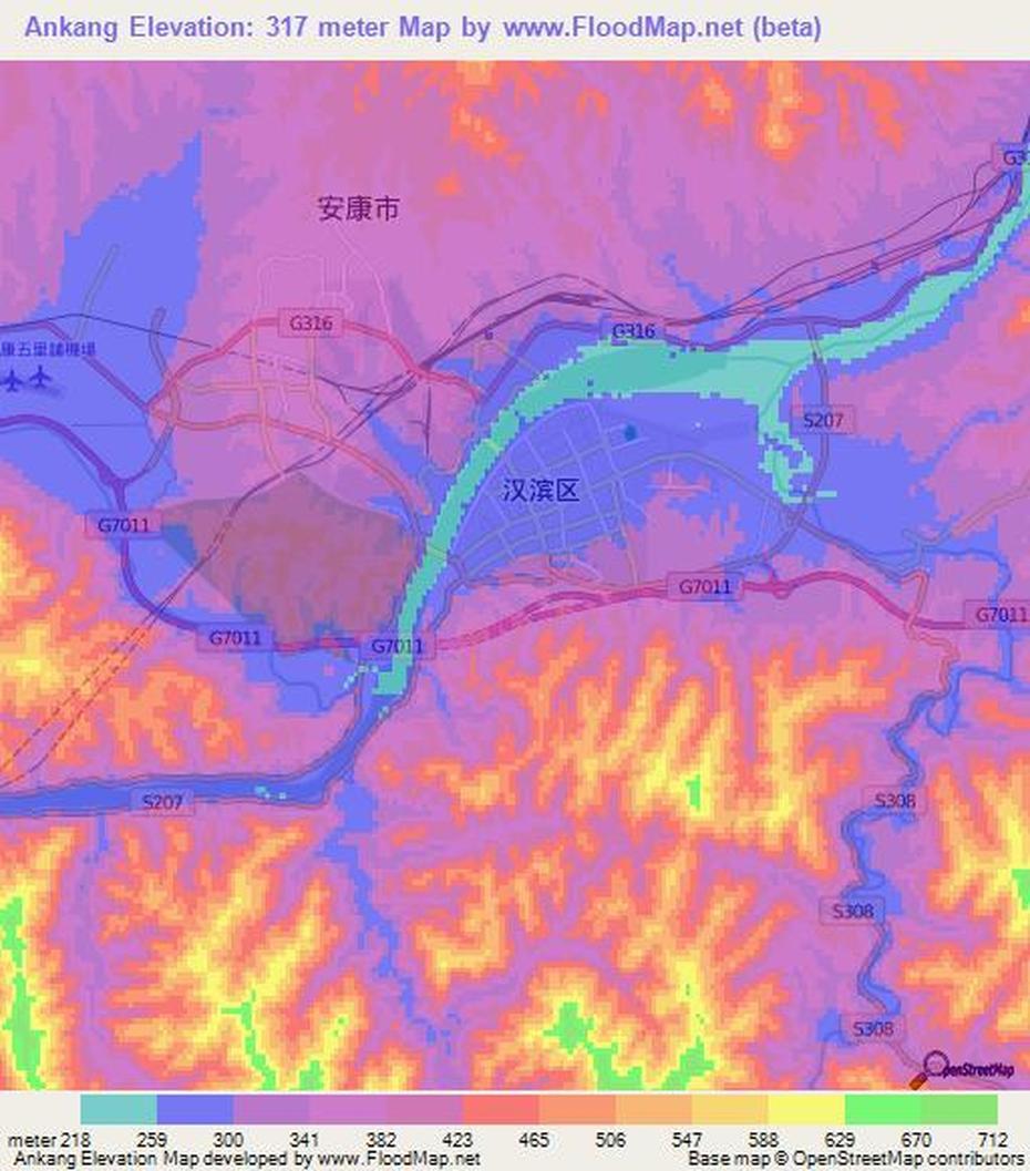 Elevation Of Ankang,China Elevation Map, Topography, Contour, Ankang, China, Yulin  Shaanxi, Shaanxi Province China