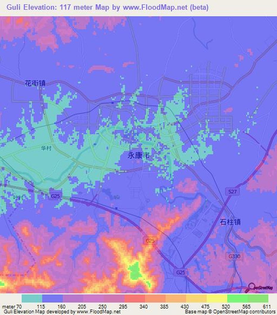 Elevation Of Guli,China Elevation Map, Topography, Contour, Guli, China, Guli, China