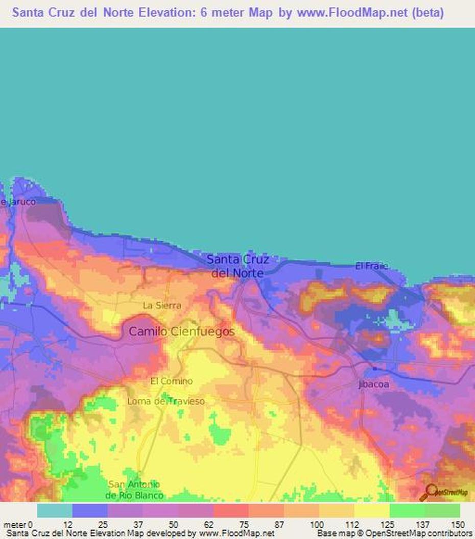 Elevation Of Santa Cruz Del Norte,Cuba Elevation Map, Topography, Contour, Santa Cruz Del Norte, Cuba, Santa Fe Cuba, Villa Jibacoa Cuba