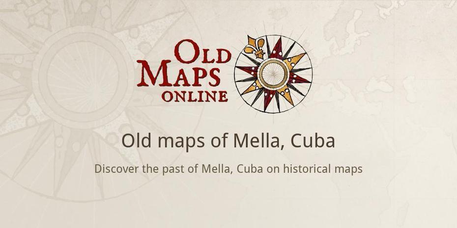 Old Maps Of Mella, Mella, Cuba, Cuba  Drawing, Oriente Cuba