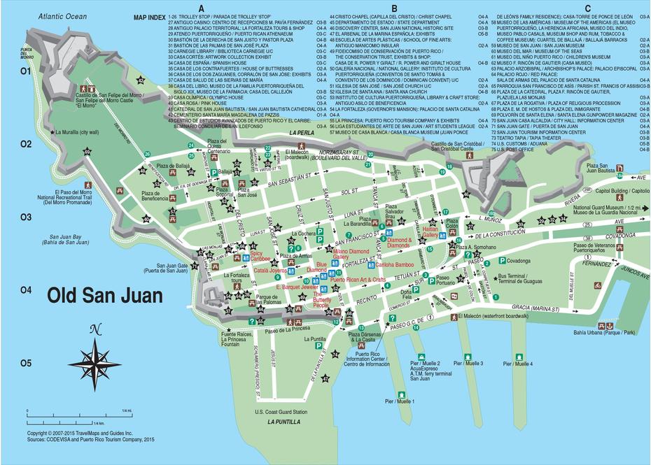 Old San Juan Travel Map | San Juan Map, San Juan, Map, San Juan, United States, Old Town San Juan, San Juan Pr