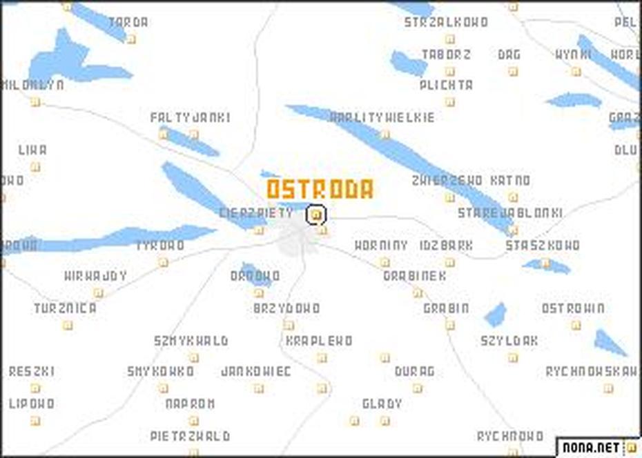 Ostroda (Poland) Map – Nona, Ostróda, Poland, Elblag  Canal, Toruń Poland